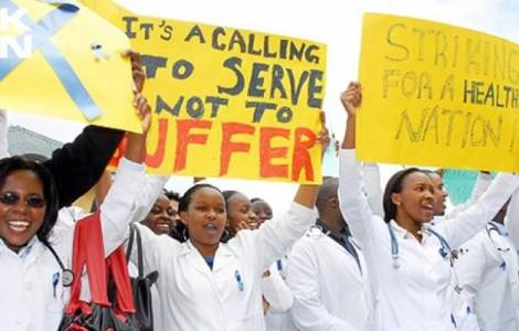 Risultati immagini per sciopero degli infermieri in kenya