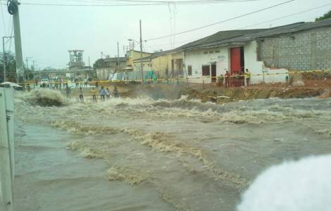 Piogge forti, alluvioni e allagamenti in Colombia