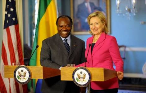 Ali Bongo Ondimba e Hillary Clinton