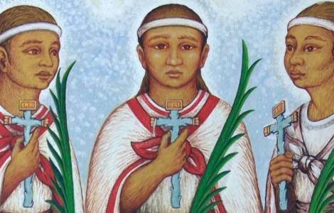 Les enfants martyrs de Tlaxcala, premiers martyrs 
