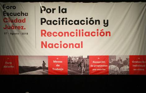 la iglesia contribuye al forum de pacificación y r